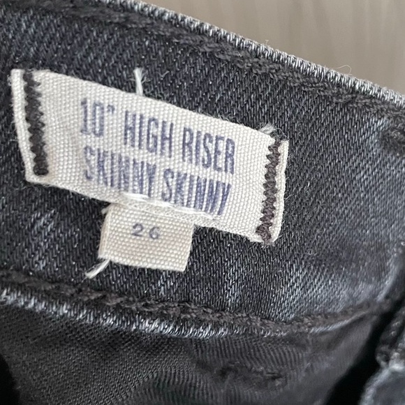 Madewell 10” High Rise Black Skinny Jeans Size 26 - Picture 10 of 12